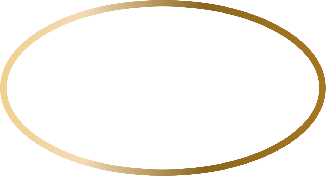 Gradient Gold Oval Frame